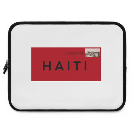 Stamped in Heritage Limited Edition Haiti Postage Laptop Sleeve Diaspora Pride Collection - CreoleSizzle