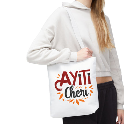 Ayiti Chéri Limited Edition Heritage Tote Bag Sweet Haiti Design - CreoleSizzle