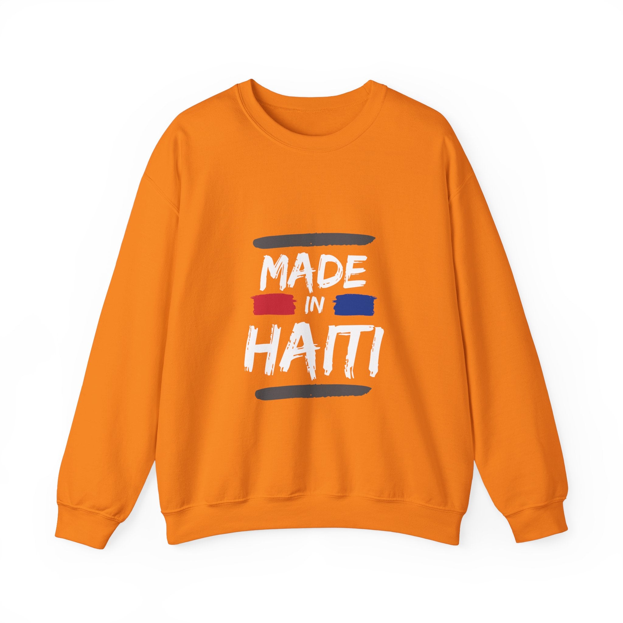 Made in Haiti Unisex Crewneck Sweatshirt – Haitian Pride Sweater, Heritage Clothing, Comfortable Heavy Blend Pullover