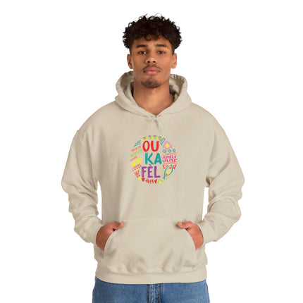 “Ou Ka Fè’l” Motivational Hoodie Unisex Heavy Blend™ Sweatshirt Haitian Creole Inspired Design Cozy Pullover for Daily Inspiration