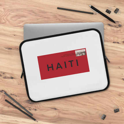 Stamped in Heritage Limited Edition Haiti Postage Laptop Sleeve Diaspora Pride Collection - CreoleSizzle