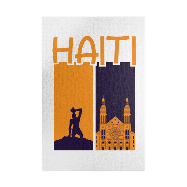Neg Marron & Cathedral Collector’s Edition Haitian Heritage Puzzle Limited Art Series - CreoleSizzle