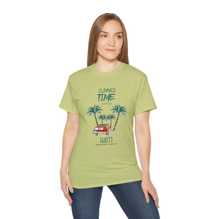 Summer Time in Haiti  Tropical Escape Tee  Haitian Sunshine Series  Unisex Ultra Cotton Tee,