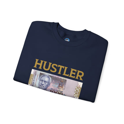 Haitian Hustler Crewneck Sweatshirt Unisex Entrepreneur Streetwear Bold Banknote Graphic Pullover