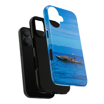 Haitian Fisherman Phone Case – Coastal Art Design – Durable, Stylish Caribbean Inspired Case - CreoleSizzle