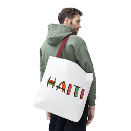 Haiti Art Limited Edition Heritage Tote Bag African Roots Design - CreoleSizzle
