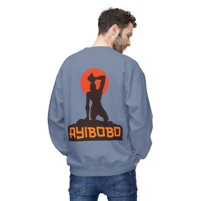 Ayibobo Legacy Spiritual Haitian Heritage Crewneck Sweatshirt Afro-Spiritual Series Unisex Midweight Fleece
