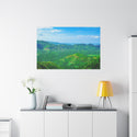 Canvas Art Print, Haiti Mountains Travel Destination, Gift for Travelers, Caribbean Wall Decor, Stretched Matte Canvas Art - CreoleSizzle