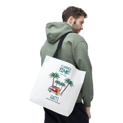 Summer Time Haiti Limited Edition Tropical Design Tote Haitian Beach Vibes - CreoleSizzle