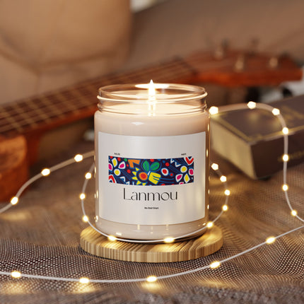 Lanmou Haitian Love & Artistry Soy Candle Creole Heritage Design Limited Edition Cultural Keepsake