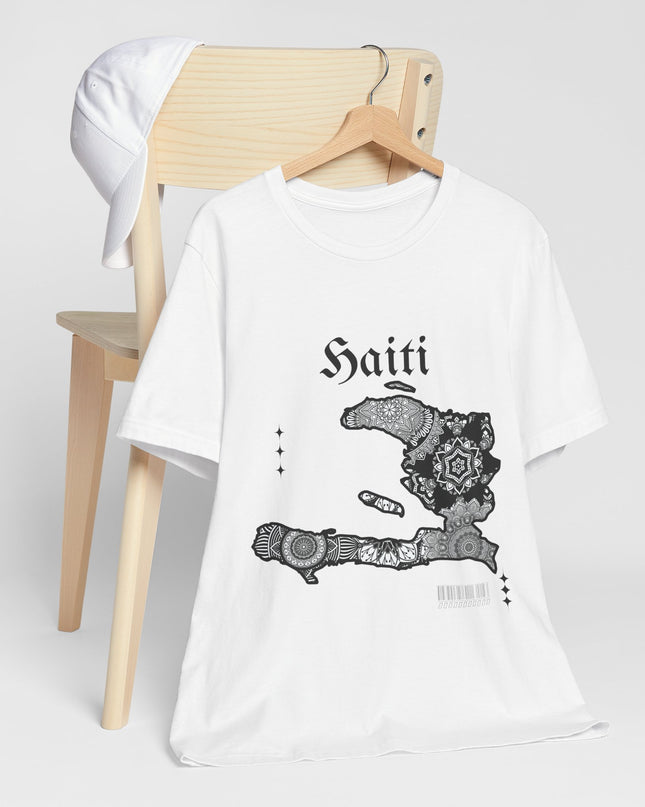 Haiti Map Graphic T-Shirt Unisex Soft Cotton Tee Cultural Design Haitian Pride Shirt Unisex Jersey Short Sleeve Tee - CreoleSizzle