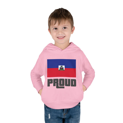 Haitian Pride Toddler Hoodie GTA-Inspired Flag Design Cozy Fleece Pullover Cultural Heritage Kidswear