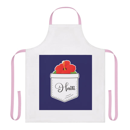 Haiti Hibiscus Pocket Premium Heritage Apron Limited Artist Edition