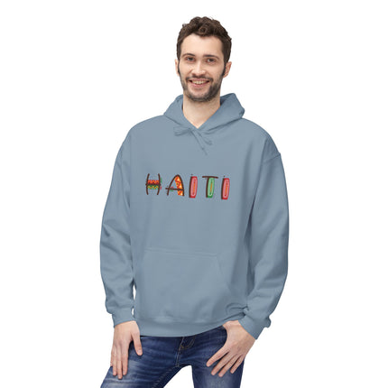 Haiti Pride Graphic Hoodie Unisex Fleece Comfortwear for Cultural Expression & Everyday Style