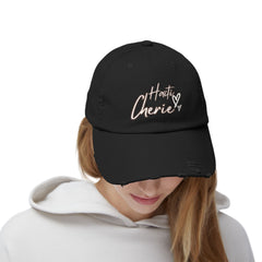 Haiti Cherie Distressed Cotton Hat – Celebrate Haitian Pride in Style