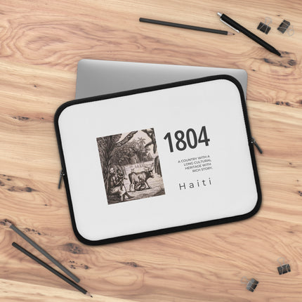 1804 Plantation Memory Haitian Independence Archival Edition Heritage Laptop Sleeve - CreoleSizzle