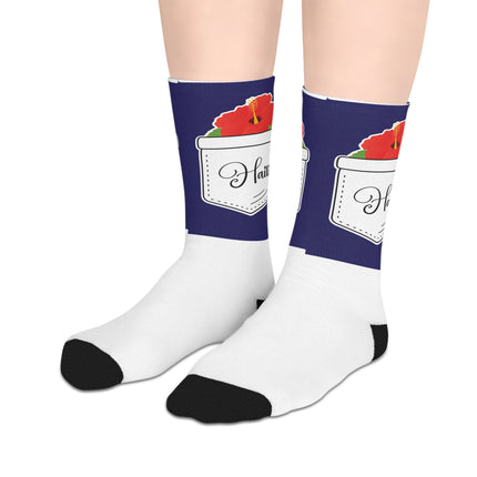 Hibiscus Pocket Haiti Limited Heritage Edition Mid length Socks Collector’s Design