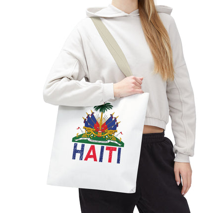 Ayiti Crayon Emblem Educational Heritage Tote Bag Diaspora Kids Edition - CreoleSizzle