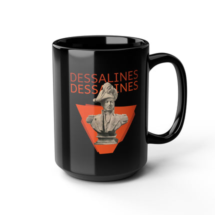 The Statue of Dessalines Power in Bronze Premium Mug Haitian Revolution Hero Tribute