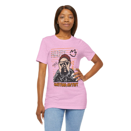 Haitian Artist Graphic T-Shirt Celebrate Haitian Creativity and Urban Culture Unisex Jersey Short Sleeve Tee - CreoleSizzle