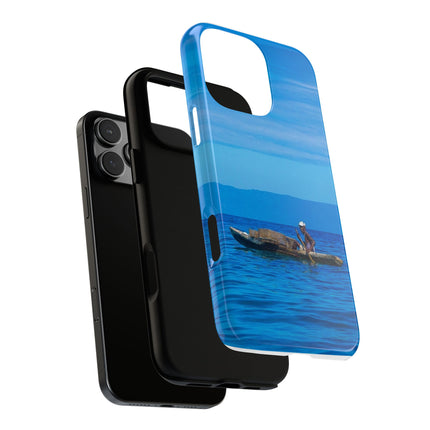 Haitian Fisherman Phone Case – Coastal Art Design – Durable, Stylish Caribbean Inspired Case - CreoleSizzle