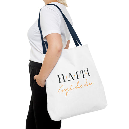 1804 Ayibobo Haiti Heritage Limited Tote Kreyòl Freedom Script Edition - CreoleSizzle