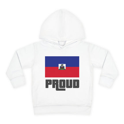 Haitian Pride Toddler Hoodie GTA-Inspired Flag Design Cozy Fleece Pullover Cultural Heritage Kidswear