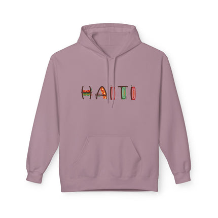Haiti Pride Graphic Hoodie Unisex Fleece Comfortwear for Cultural Expression & Everyday Style