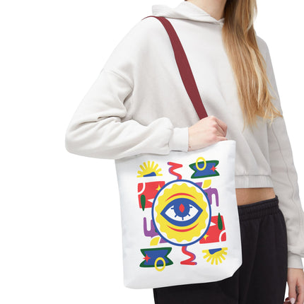 Vodou Eye Haitian Spiritual Art Tote Afro-Haitian Mysticism Design - CreoleSizzle