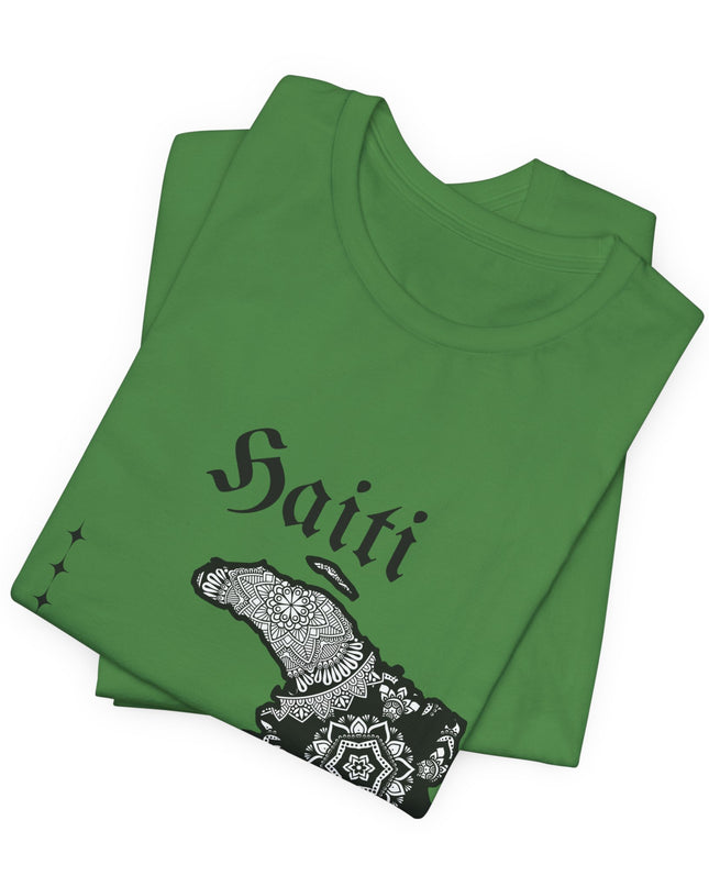 Haiti Map Graphic T-Shirt Unisex Soft Cotton Tee Cultural Design Haitian Pride Shirt Unisex Jersey Short Sleeve Tee - CreoleSizzle