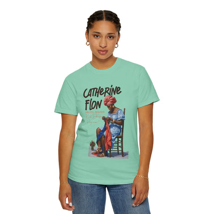 Catherine Flon Sewn in Freedom Oversize Tee Haitian Heritage Series Unisex Heavyweight Cotton T-Shirt