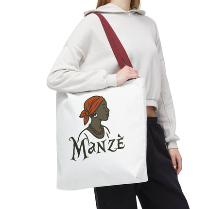 Manzè Limited Edition Heritage Tote Empowering Haitian Women Design - CreoleSizzle