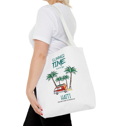 Summer Time Haiti Limited Edition Tropical Design Tote Haitian Beach Vibes - CreoleSizzle