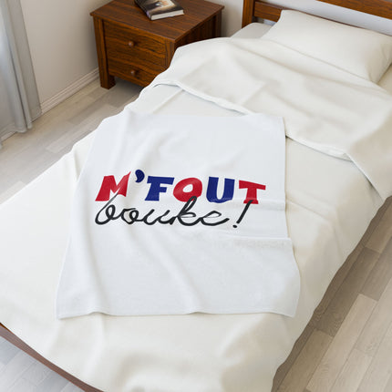 M’FOUT Bouke Haitian Humor Plush Blanket Limited Edition Creole Expression Series - CreoleSizzle