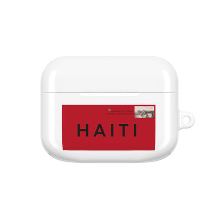 Haiti Postage Stamp Modern Diaspora Tribute AirPods Case Cultural Connection Series