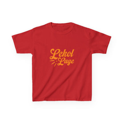 Kids Haitian Heritage Tee Lekol Lage Graphic ShirtKids Heavy Cotton™ Tee - CreoleSizzle