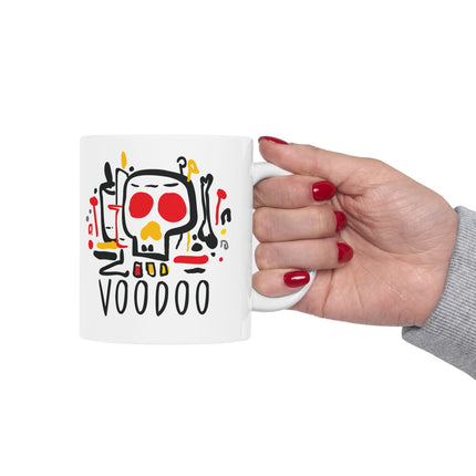 Voodoo Vibrations Limited Afro Haitian Spiritual Power Mug Bold Heritage Cultural Pride Design - CreoleSizzle