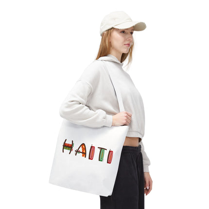Haiti Art Limited Edition Heritage Tote Bag African Roots Design - CreoleSizzle