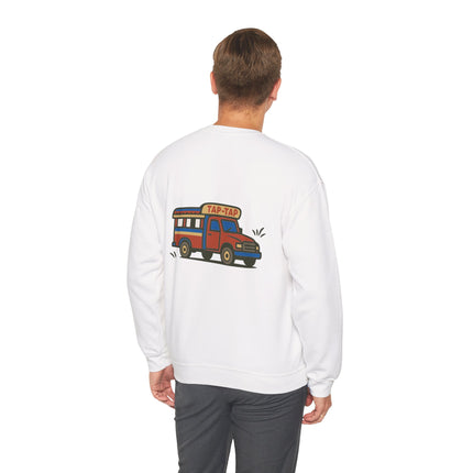 The Tap-Tap Chronicles Haitian Street Vibes Sweatshirt Caribbean Heritage Series Unisex Heavy Blend™ Crewneck