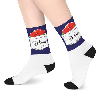 Hibiscus Pocket Haiti Limited Heritage Edition Mid length Socks Collector’s Design