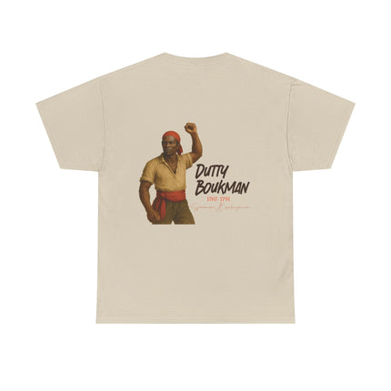 Dutty Boukman Unisex Cotton Tee Afrocentric Heritage Shirt Revolutionary Design History Lover’s Gift Inspirational T-Shirt