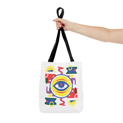 Vodou Eye Haitian Spiritual Art Tote Afro-Haitian Mysticism Design - CreoleSizzle