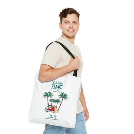 Summer Time Haiti Limited Edition Tropical Design Tote Haitian Beach Vibes - CreoleSizzle