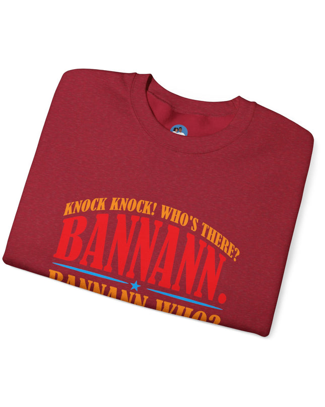 Bannann Peze Crewneck Sweatshirt  A Playful Nod to Haitian Humor and Flavor - CreoleSizzle