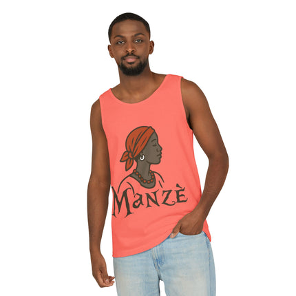 Mazè Haitian Woman Empowerment Tank Top Creole Pride Series Unisex Summer Festival Wear