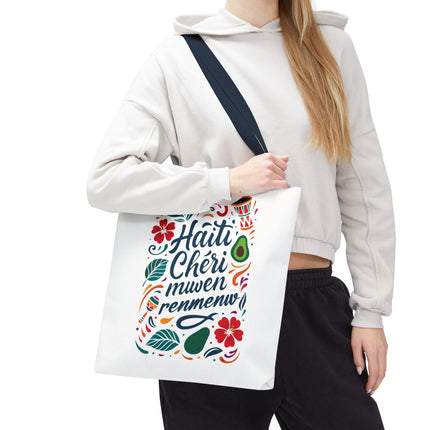 Haiti Chéri Mwen Renmenw Limited Edition Heritage Tote Love Letter to Haiti - CreoleSizzle