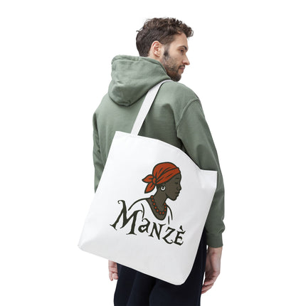 Manzè Limited Edition Heritage Tote Empowering Haitian Women Design - CreoleSizzle