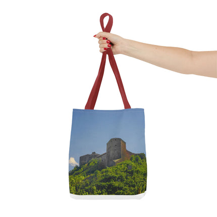 Haitian Citadelle Laferrière Tote Bag – Historical Haiti Travel Bag – Durable All-Over Print Shopping Bag - CreoleSizzle