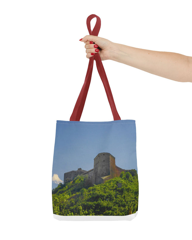 Haitian Citadelle Laferrière Tote Bag – Historical Haiti Travel Bag – Durable All-Over Print Shopping Bag - CreoleSizzle