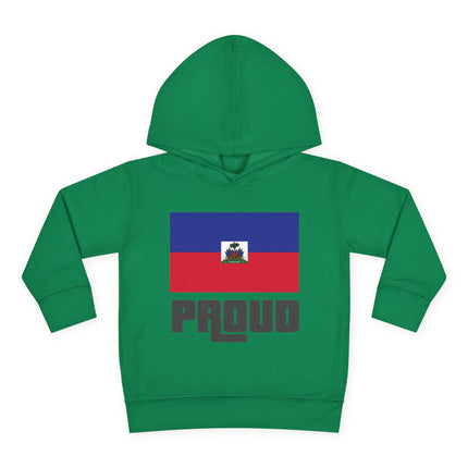 Haitian Pride Toddler Hoodie GTA-Inspired Flag Design Cozy Fleece Pullover Cultural Heritage Kidswear
